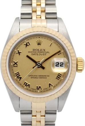 Rolex Pre-owned Vintage Datejust Wristwatch - - Pre-owned - Donna - Giallo - ONE SIZE