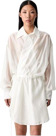 Vicolo Vestido Camisero Estilo Envolvente - Dresses - Mujer - Blanco - S