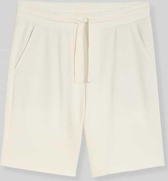 Tom Tailor Denim Regular Fit Sweatshorts aus Baumwoll-Mix in Offwhite, Gr&ouml;&szlig;e XXL