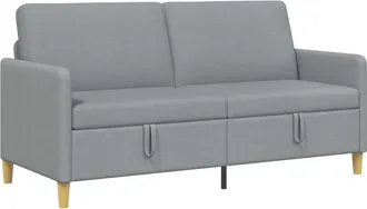 vidaXL Sof&aacute; Con Almacenamiento Gris Claro 172 X 78 X 87 Cm Poli&eacute;ster Vidaxl