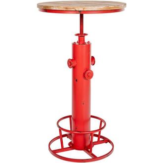 Clp Mesa De Bar Ruhr Rojo