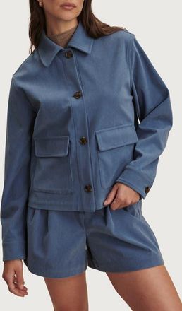 Varley Carlotta Corduroy Jacket in Bijou Blue at Nordstrom, Size X-Large