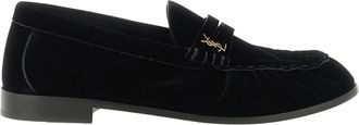 Saint Laurent Le Loafer Supple in Velvet - Heren - Loafers - Zwart - 43 1/2 EU - Schoenen
