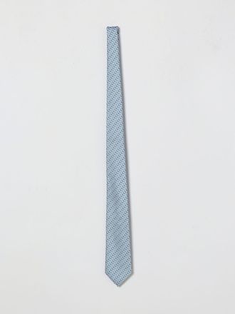 Emporio Armani Cravatta in seta con onde jacquard