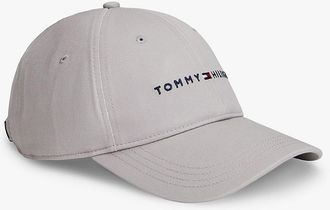 Tommy Hilfiger Mens Embroidered Tommy Logo Baseball Cap - Grey
