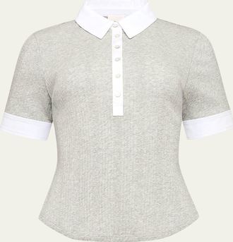 Cinq &agrave; Sept Jaden Short-Sleeve Top