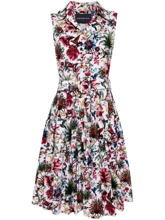 Samantha Sung Claire floral-print dress - White
