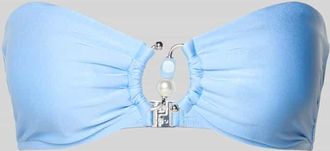 Seafolly Bikini-Oberteil mit Perlen Modell PALERMO in Blau, Gr&ouml;&szlig;e 36