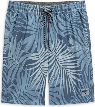 Hurley Tropic Ferns Volley Swim Trunks in Hypnotic at Nordstrom Rack, Size X-Large