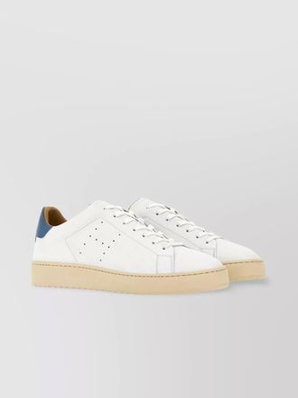 Hogan leather sneakers with contrast heel tab