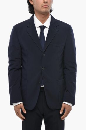 Corneliani Blazer in Misto Seta OUTDOOR con Tasche a Toppa Corneliani