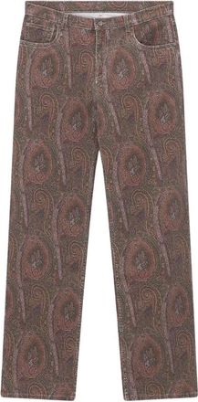 Etro Straight Jeans - Heren - Regular Fit Jeans - Bruin - W32 - Jeans