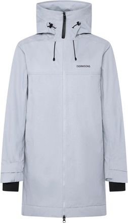 Didriksons 1913 Eris Parka - Dames - Parka Jassen - Blauw - M - Leer - Jassen