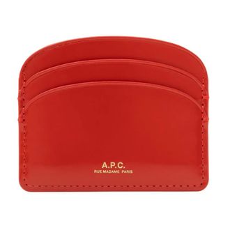 A.P.C. Wallets & Cardholders, unisex, Red, Size: ONE SIZE Demi-Lune Cardholder