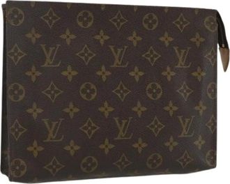 Louis Vuitton Pre-owned Clutches, female, Brown, Size: ONE SIZE Pre-owned Canvas Clutch