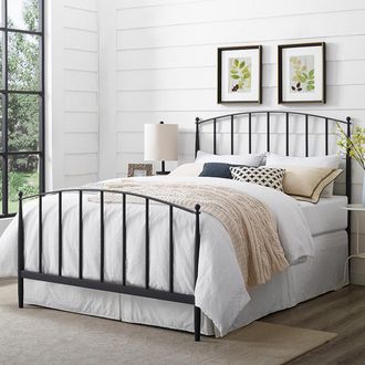 Crosley Furniture Whitney Queen Headboard And Footboard Black