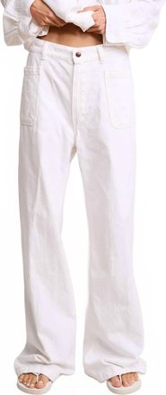 Denimist Deck Pants In White Wash