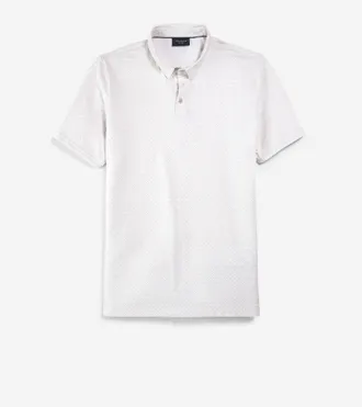 Cole Haan Mens Iconic Polo Shirt - Beige Size Medium