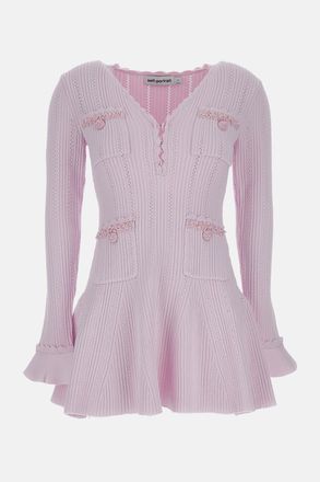 Self Portrait Mini Abito In Maglia