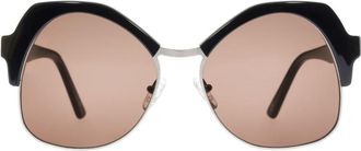 Andy Wolf Black Metal Womens Sunglasses