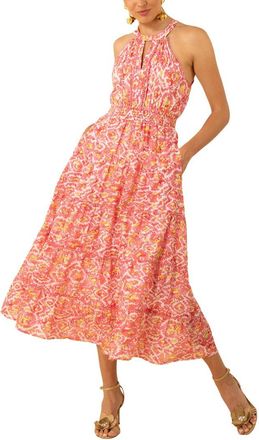 Hale Bob Denver Silk-Blend Midi Dress