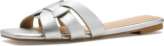 Journee Collection Arrina Womens Sandals Silver : 6.5 M, Synthetic