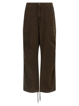 Entire studios Brown Cotton Cargo Mens Pants