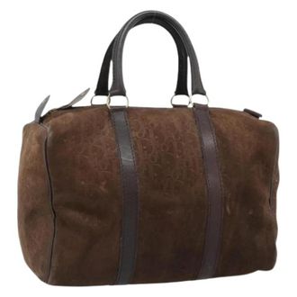 Dior Pre-owned Vintage Boston Bag - Dames - Vintage Handtas - Bruin - ONE Size - Leer - Vintage