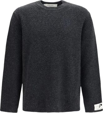 Golden Goose Journey Merinowol Trui - Heren - Ronde hals truien - Grijs - L - Wol - Truien & Vesten