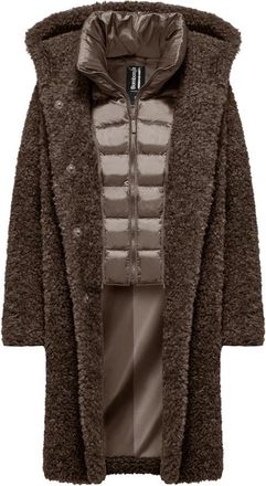 Bomboogie Dames, Mantels, Bruin, Maat: XL Nylon