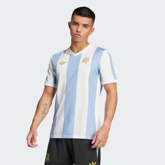 adidas adidas Performance Mens Argentina Anniversary Jersey - Blue & White Recycled Material - Size Small