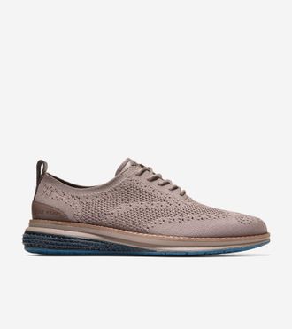 Cole Haan Mens &Oslash;riginal Grand Energyweave Stitchlite Wingtip Oxford Shoes - Brown Size 10.5