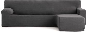 Eysa Funda de sofá chaise longue derecha b/c gris oscuro 250 - 360 cm