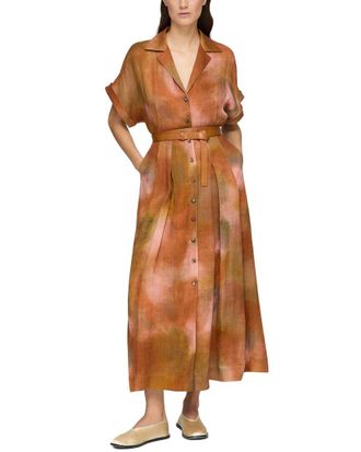 Lafayette 148 New York Notch Lapel Shirtdress
