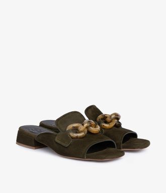 Pedro Garcia Brown suede slingback loafer | Enna | Fall-winter 26 |