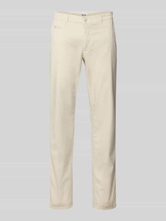 Brax Brax Fein strukturierte Slim Fit Hose Modell Fabio in Kitt, Gr&ouml;&szlig;e 31/32