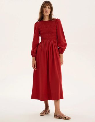Omnes Womens Saint Dress in Red - Size: 10