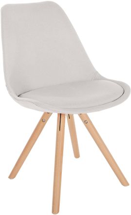 Clp Clp - Silla De Sal&oacute;n Sofia Tapizada En Tela Crema Natural (redondo)