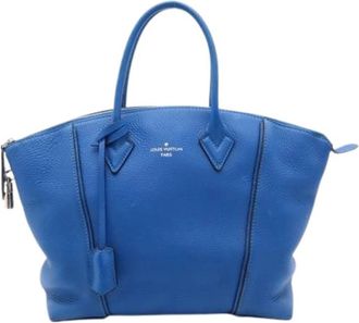 Louis Vuitton Pre-owned Vintage Handbag - Dames - Vintage Handtas - Blauw - ONE Size - Leer - Vintage
