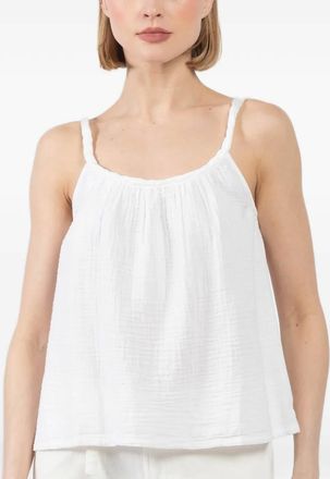 Xirena Top met textuur bandjes - Wit