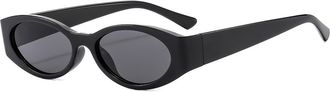 Generic Mens Outdoor Sunglasses Commuter Womens Driving Sun Glasses(Black)