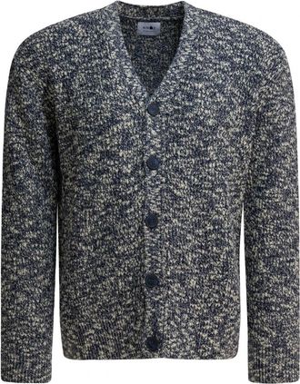 Nn.07 Jesse 6454 Cardigan - Heren - Vesten - Grijs - M - Katoen - Truien & Vesten