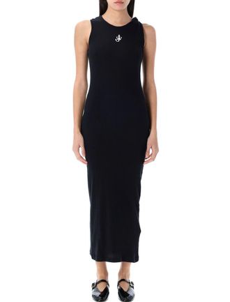J.W.Anderson Anchor Logo Twisted Strap Long Dress