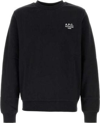 A.P.C. Standard Rue Madame Sweatshirt - Heren - Sweatshirts - Zwart - XL - Katoen - Hoodies & sweatvesten
