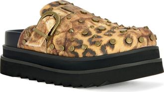 Azalea Wang Billie Platform Mule in Tan Multi at Nordstrom, Size 7.5
