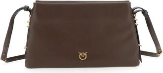Pinko Bruine Zachte Leren Triplet Tas - Dames - Schoudertassen - Bruin - ONE Size - Tassen