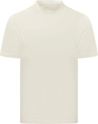 HUGO BOSS T-shirt met ronde hals - Heren - T-shirts - Beige - M - Tops