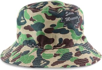 Saint Mxxxxxx x A BATHING APE cotton bucket hat - men - Cotton - One Size - Green