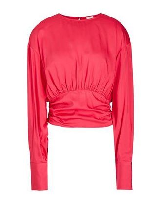 8 by YOOX VISCOSE WAIST GATHERING BLOUSE