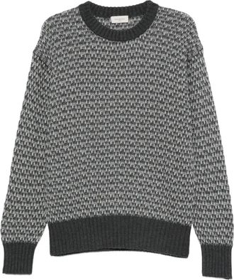 PIACENZA 1733 Maglione girocollo con motivo - Grigio